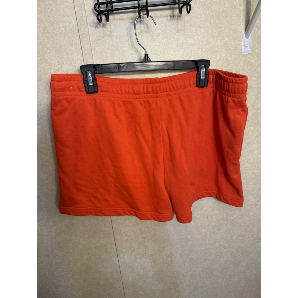 Nike Sportswear Club Fleece Shorts Women's XL Orange Drawstring Lounge Casual - Picture 7 of 14